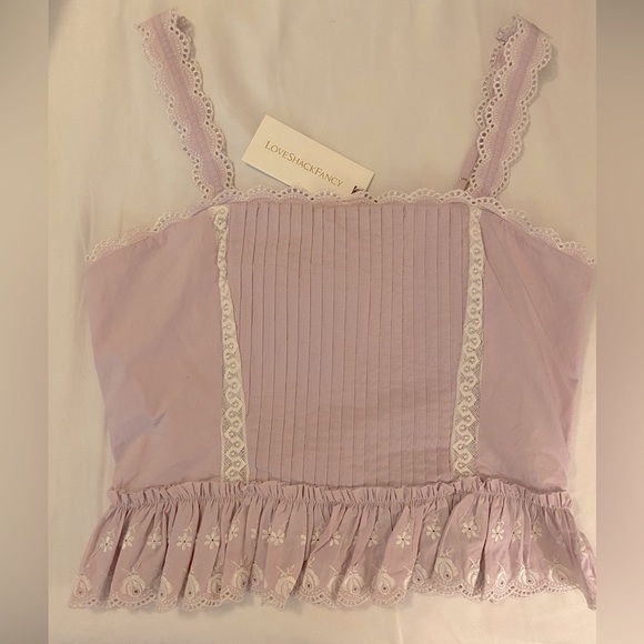 LoveShackFancy Skipper Bustier - Soft Iris - Picture 4 of 10